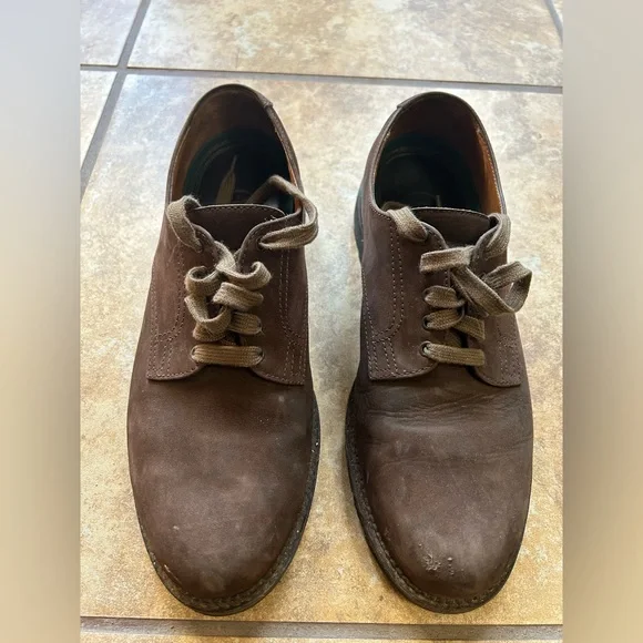 H.S. Trask Men\'s Oxford Suede Shoes Size 10 H. S. Trask sz 10M Brown suede / nubuck Derby oxford Shoes 2  main image 4